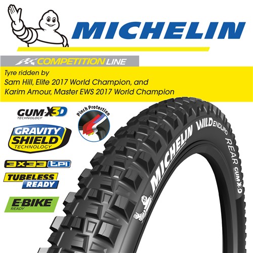 Wild Enduro Rear Gum-X3D - 27.5"x2.4" - Foldable